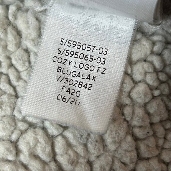 GAP Kids Sherpa Lined Cozy Arch Logo Zip Hoodie Jacket Size Medium - Picture 7 of 10